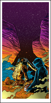 Star Wars R2D2 by Tim Doyle SIGNED Screen Print Poster Art MINT | eBay