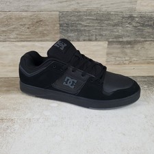 DC Cure Mens Skate Shoes Sz 9 Athletic Black Leather Lace-Up Low-Top Sneakers