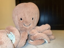 Jellycat Odell Octopus Stuffed Animal, Large, Pink/Peach