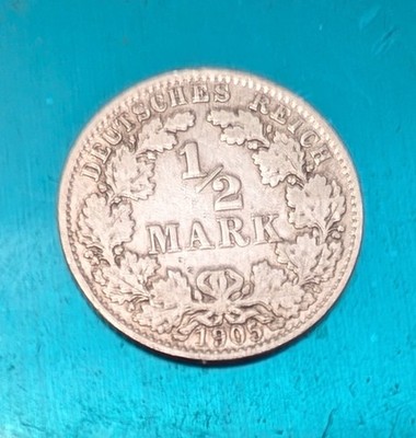 1905 A - Germany 1/2 Mark #30