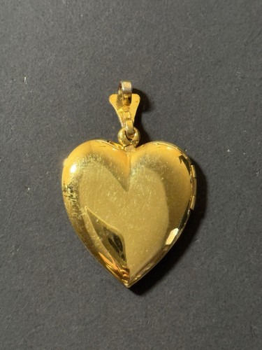 Colgante Medallón Flor Rosa Corazón Lleno de Oro WH De Colección - Imagen 3 de 24
