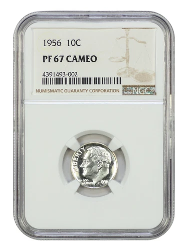 1956 10C NGC PR67CAM - Roosevelt Dime