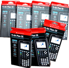 TI 84 Plus CE Lot of 7 Graphing Calculators Texas Instruments  ACT SAT