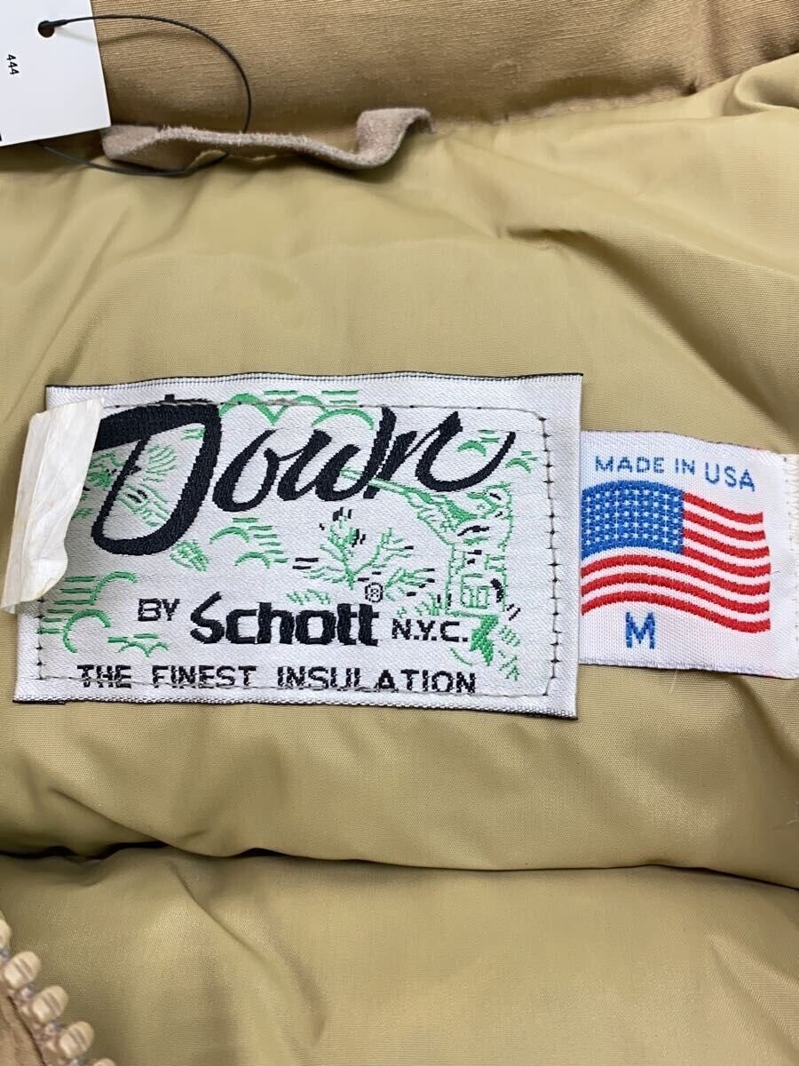 Schott Down Jacket M Polyester Beige Plain - image 3