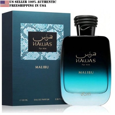 Hawas Malibu EDP 100ml 3.4oz For Him Eau De Parfum Spray New in Box