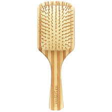 Bamboo Wood Hair Brush Large Paddle for Women, Natural Bamboo Wooden Bristles