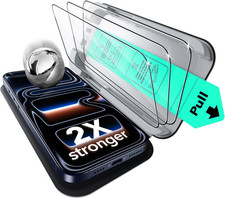 3 Pack for Iphone 17 Pro Max Screen Protector, Military-Grade Shatterproof, 9H H