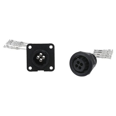 Kalitec KALI-2604B TT Round Plug Set 4 Pin with Wall Socket Plug Type IP65