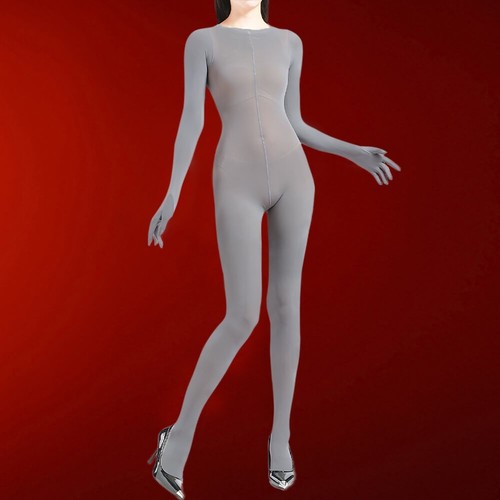 Body femme une pièce transparent lingerie body stretch catsuit jumpsuit - Photo 19/48