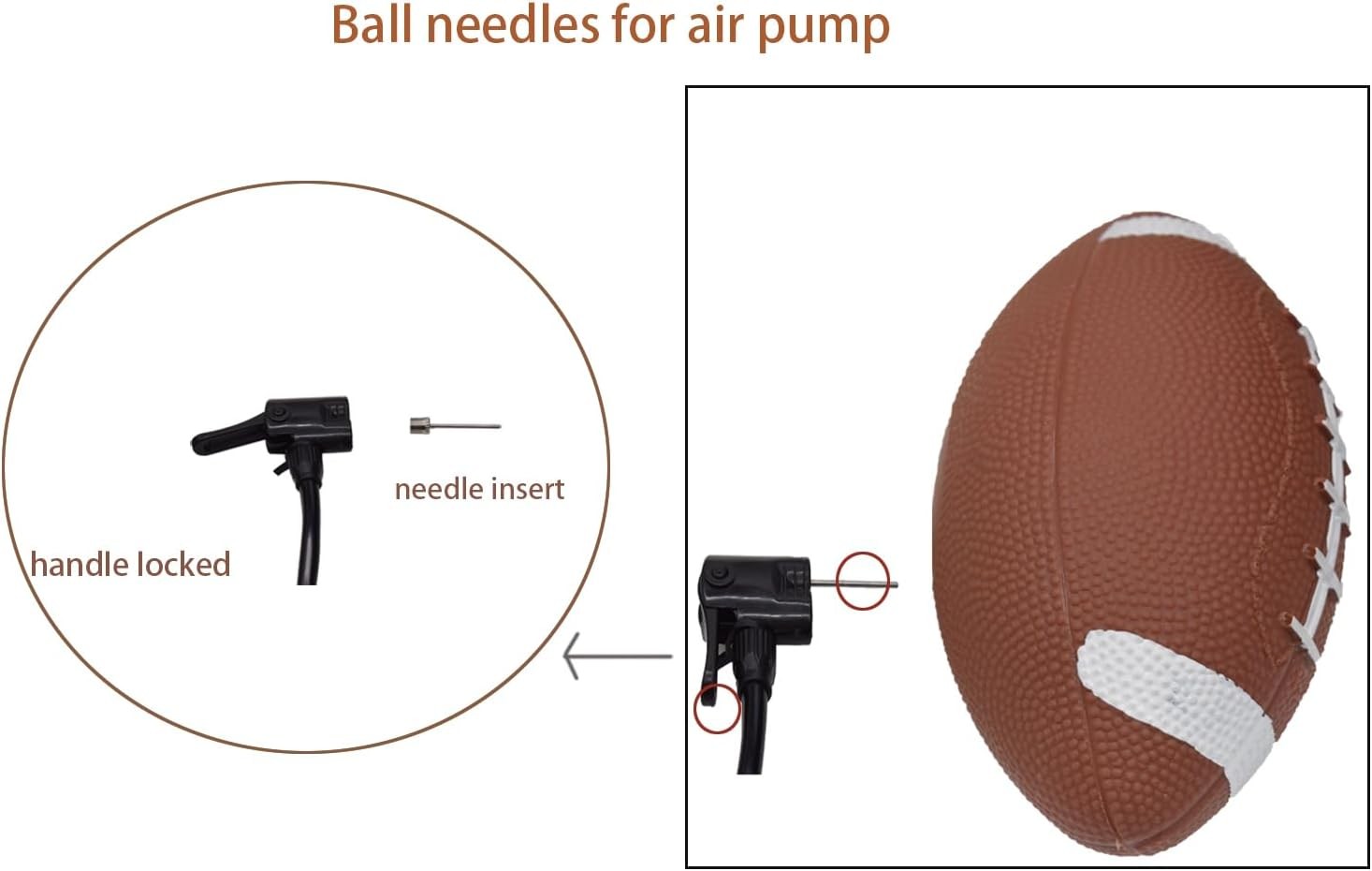 Air Pump Needles 100pcs for Basketball Inflating, Sports Pin