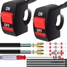 22mm Handlebar Mounting Switch 12-80V 7/8'' Universal ON-Off Handle Button
