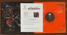 BAND SIGNED RISE AGAINST RICOCHET ORANGE VINYL LP COVER BECKETT BAS COA AUTO