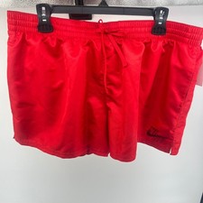 Nike Men's Swim Essential 3" Volley Shorts in Red NESSD452-614 NWT 50 0608