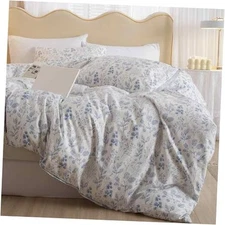  Blue Floral Comforter Set Size 3 Pcs, King Blue White Floral Comforter Set