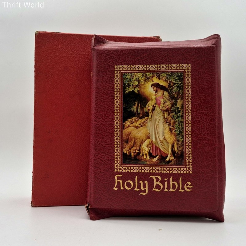 Consolidated Vintage Holy Bible Good Leader Edition KJV Illustrated 1956