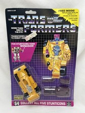 ORIGINAL Transformers Drag Strip Decepticon Stunticon MOC Gen 1 1986 MINT Hasbro