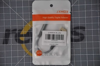 NEW JXMOX USB TO 3.5MM JACK AUDIO ADAPTER,USB TO AUDIOB09QT3VD3P