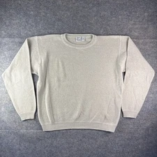 Vintage Field Gear Cream Crew Sweater Cotton Mens Size XLT 100% Cotton