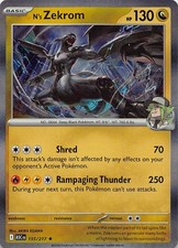 N's Zekrom 155/217 Raro Pacchetto Premio Serie Carte Pokemon Near Mint