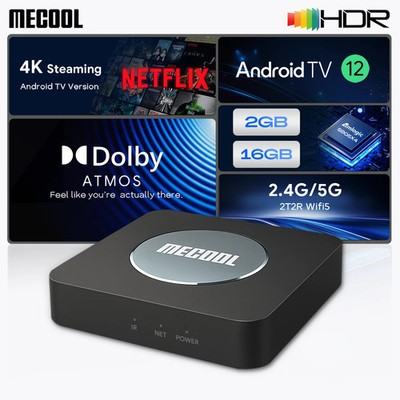 MECOOL KM2 Plus Android TV Box 4K Amlogic S905X4 2GB DDR4 WiFi Streaming