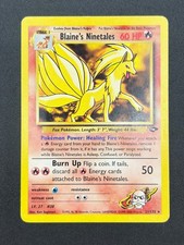 BLAINE'S NINETALES LP 21/132 RARE GYM CHALLENGE POKEMON on eBay