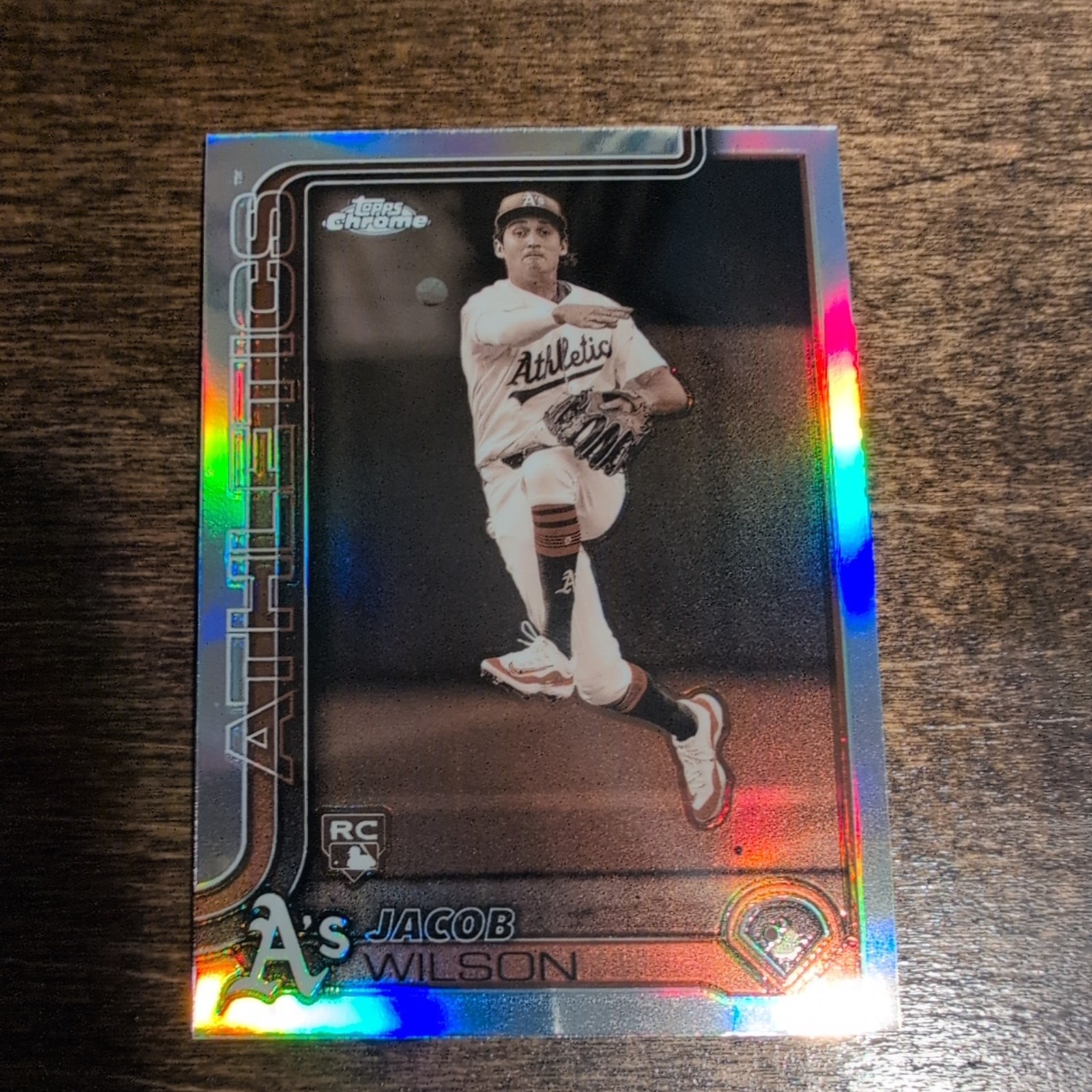 2025 Topps Chrome JACOB WILSON RC Rookie Sepia Refractor #96 ATHLETICS