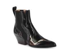 Sergio Rossi Cutout Leather NWB Western Booti...