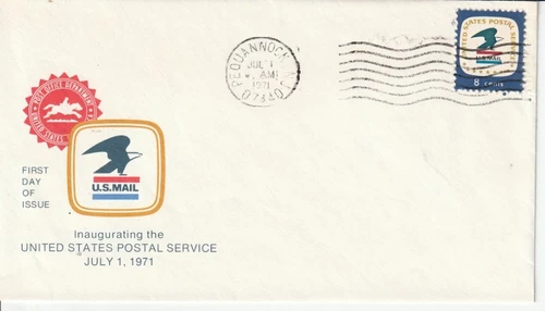 1396 Postal Service July 1 1971 FDC First Day Pequannock New Jersey
