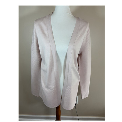 Chloe + Jasmine Women's Shy Blush Knit Open Lightweight Cardigan Sweater Size L
