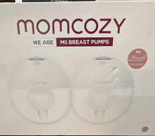 Momcozy M5 Wearable Double Electric Breast Pump Hands-free Digital Timer White