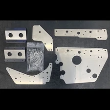 Jay Favel SkiDoo Rev Nun Bulkhead Brace Kit Ski-Doo Braces 6 Pieces SS Hardware