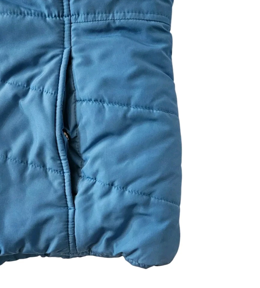 Colete acolchoado feminino New York & Company feminino tamanho LG azul com zíper encaixe LEIA - Imagem 3 de 4