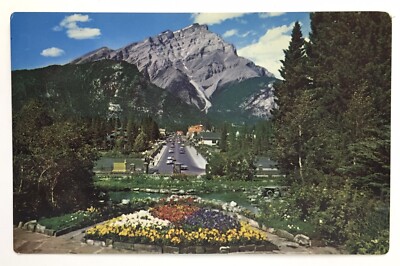 Postcard Canadian Rockies Banff Natl Park Cascade Rock Gardens Mountains Harmon