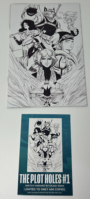 The Plot Holes 1 Comictom101 MMC Sketch Variant by Sajad Shah LE 400 NM