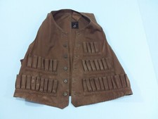 vtg 1920s RED HEAD water proof HUNTING VEST 100 cotton shooting ammo Amazing