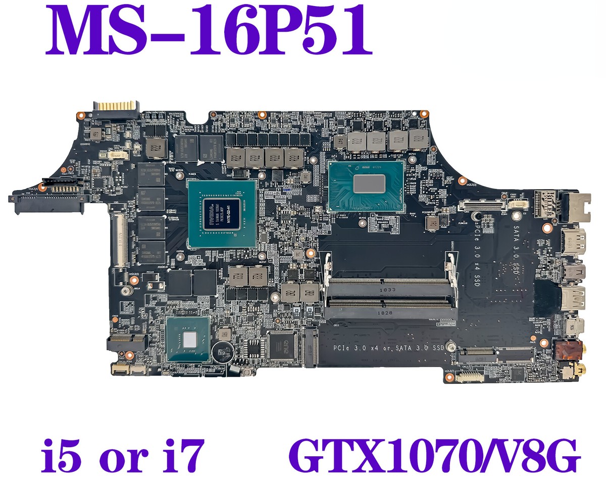 For MSI MS-16P51 MS-16P5 GL63 8RDS GP63 8RE i5 i7 8th Gen Laptop