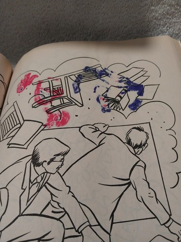 1988 Ghostbusters 2 Coloring Book 3 Pages COLORED - Picture 5 of 5