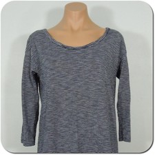 GAP Shirt Dress S SMALL Womens Striped Casual 3/4 Sleeves Navy White