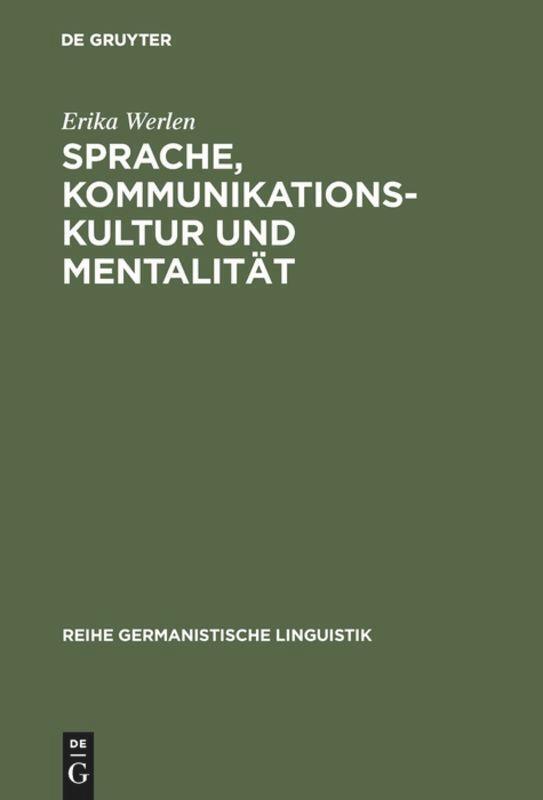 Thumbnail - Erika Werlen | Sprache, Kommunikationskultur Und Mentalität | Buch |