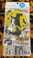 NEW Halloween Stickers by Recollections  61 Pc Die Cut Card Making Dimensional