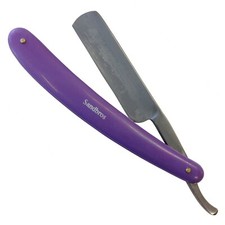 Vintage Style Straight Razor – Built-In Blade, No Replacement Needed – Purple
