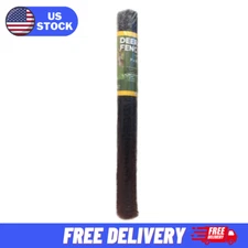 7 ft. x 100 ft. Black Polypropylene Deer Fence Plastic with UV Protection