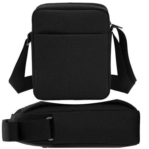 Messenger Bag Unisex Black Cross Body Shoulder Utility Travel Work