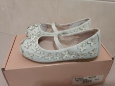 NIB Bloch Toddler Girls White Papillon Leather Ballet BT1625 Shoes US 8 EU 25