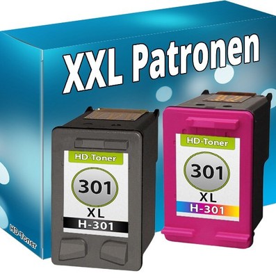 Drucker Patronen für HP 301 XL DeskJet 1050 2050A 2540 3050 Envy 4504 4500 Set
