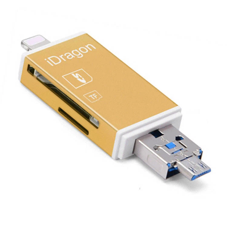 USB SD TF Card Reader for iPhone X 8 7 6 5 iPad Android Samsung S5 S6 S7 MACBOOK - Image 4 of 4