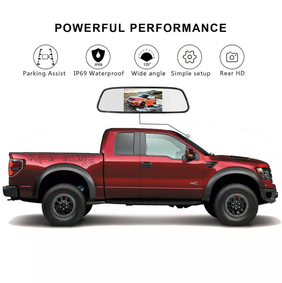 Backup Camera For Mercedes Dodge Sprinter Van Crafter from 2007-2019+5'' Monitor - Image 3 of 4