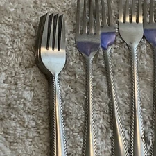 Stainless Steel Flatware 44 Piece Set China Silverware Knife Fork Spoon Teaspoon