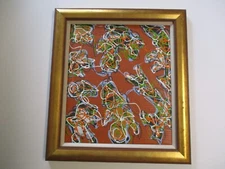 TSS PAINTING CONTEMPORARY MODERNIST ABSTRACT SURREALIST EXPRESSIONIST 20 INCHES