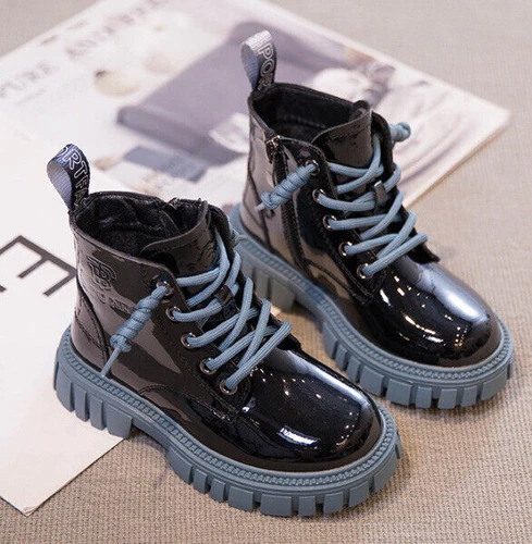 MäDchen Stiefeletten Kinder Stiefel Girl Ankle Boots Winterschuhe PU Leder*26-37 - Bild 8 von 26